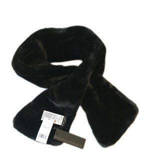 NWT Faux Fur Black Collar Scarf